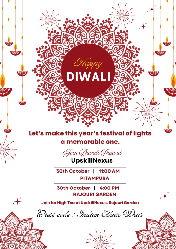 Diwali invitation card