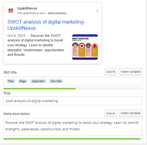 On Page SEO